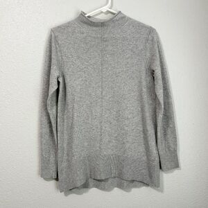 Banana Republic Italian Wool Cashmere Funnel Neck Sweater Gray Womens SP